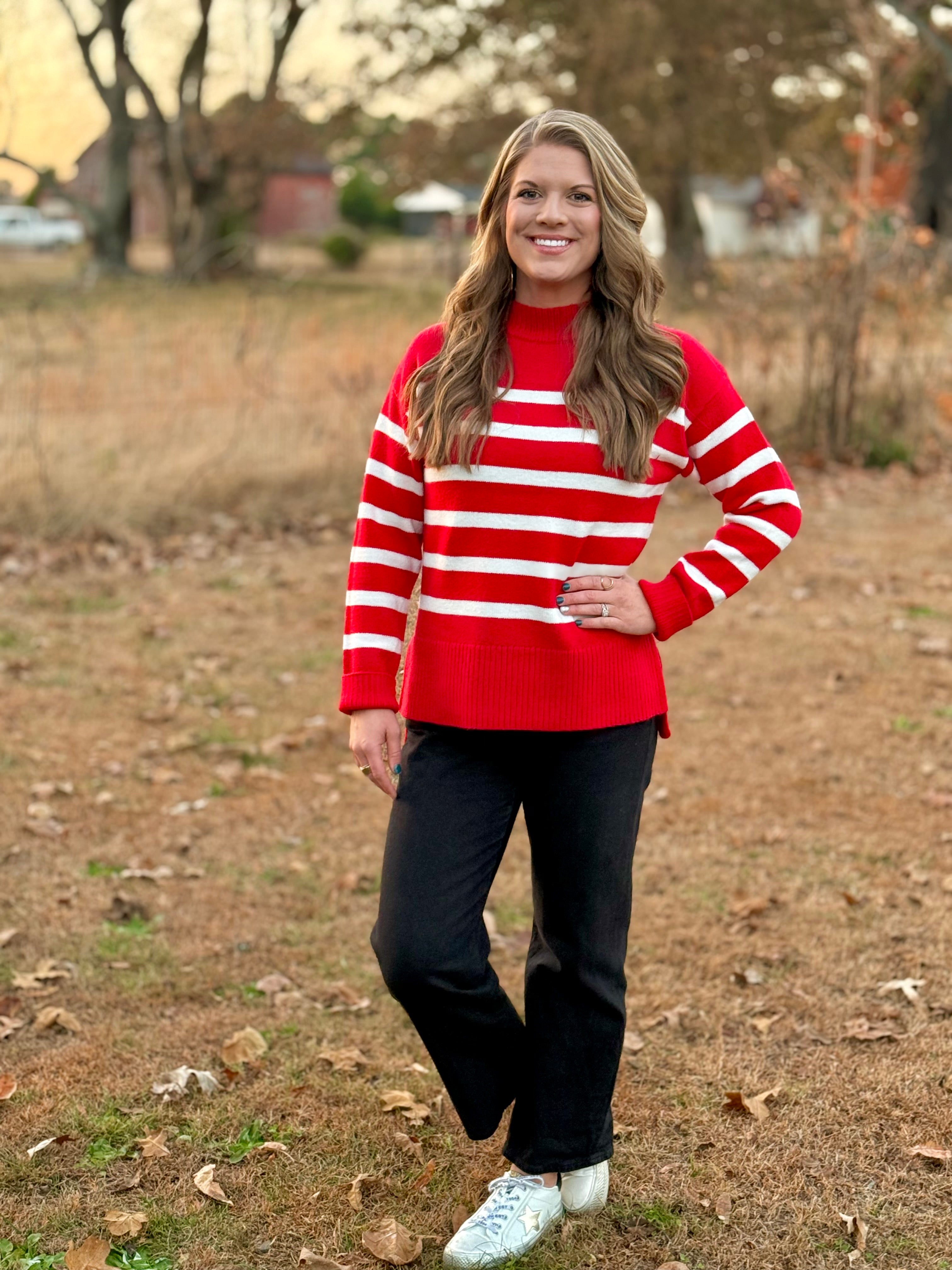 Striped Red Sweater