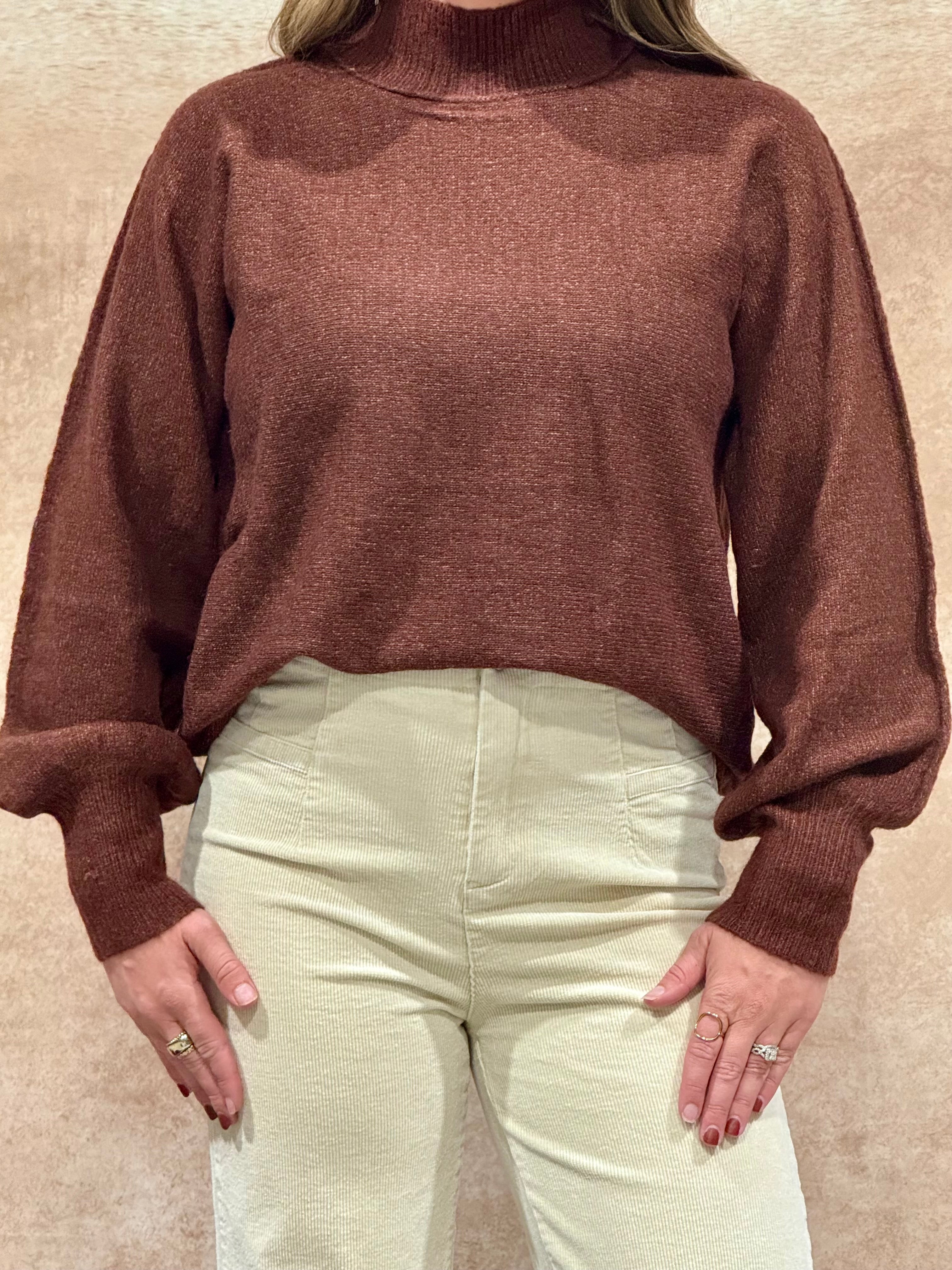 Mocha Cloud Knit Sweater
