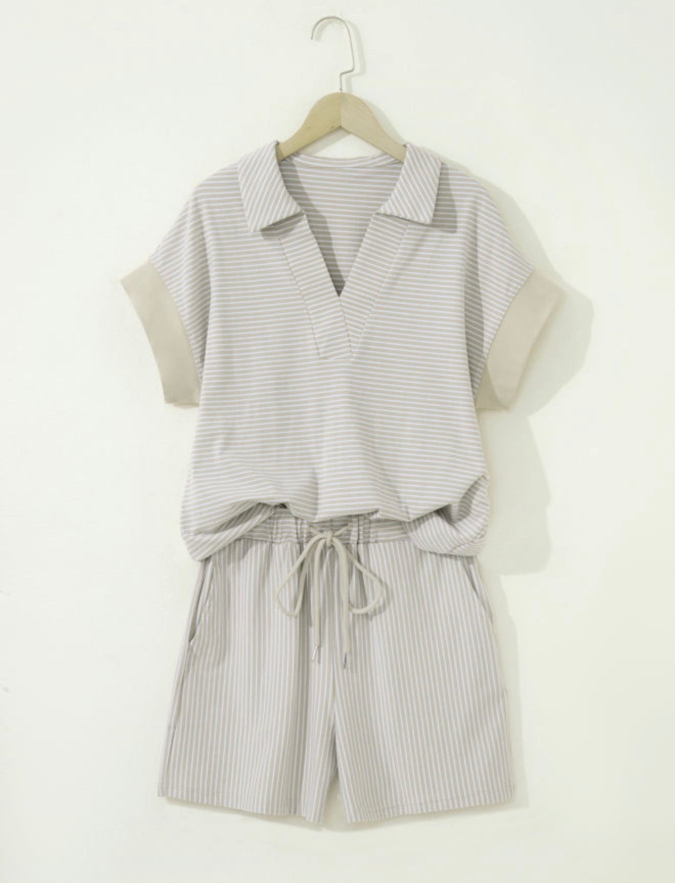Tan Short Set