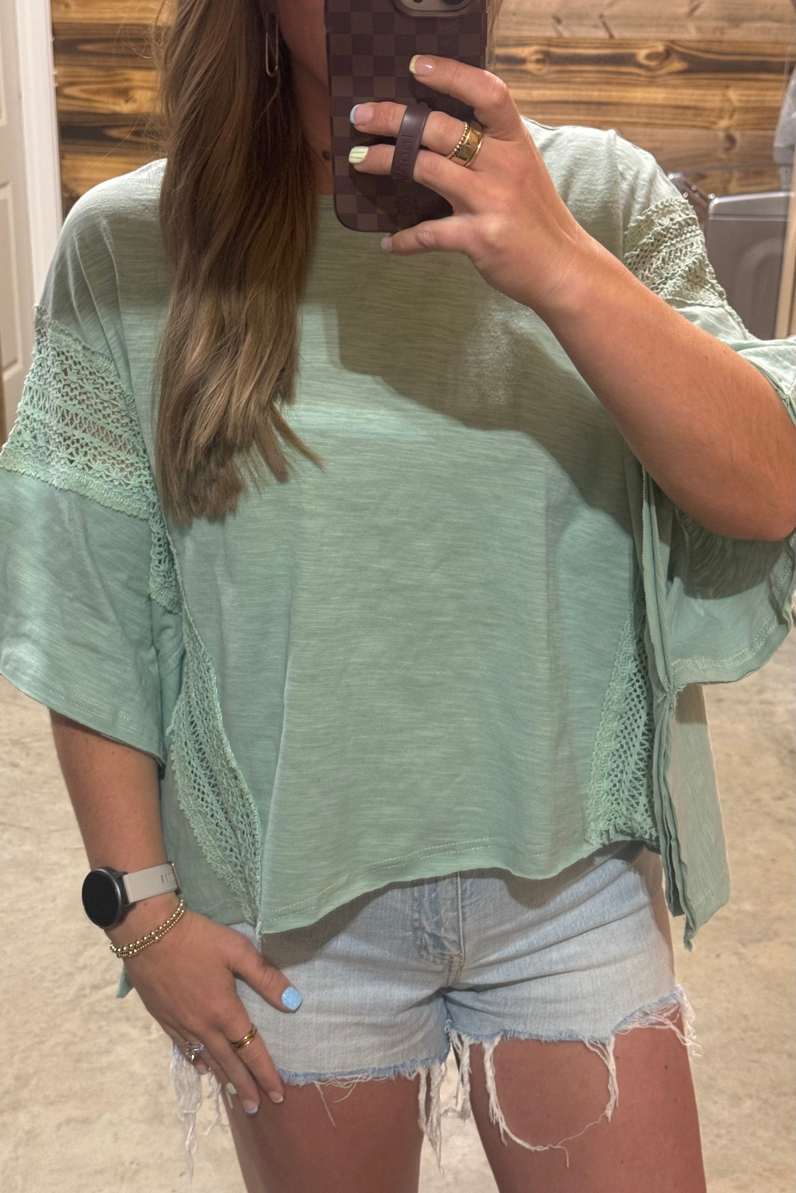 Dusty Mint Top