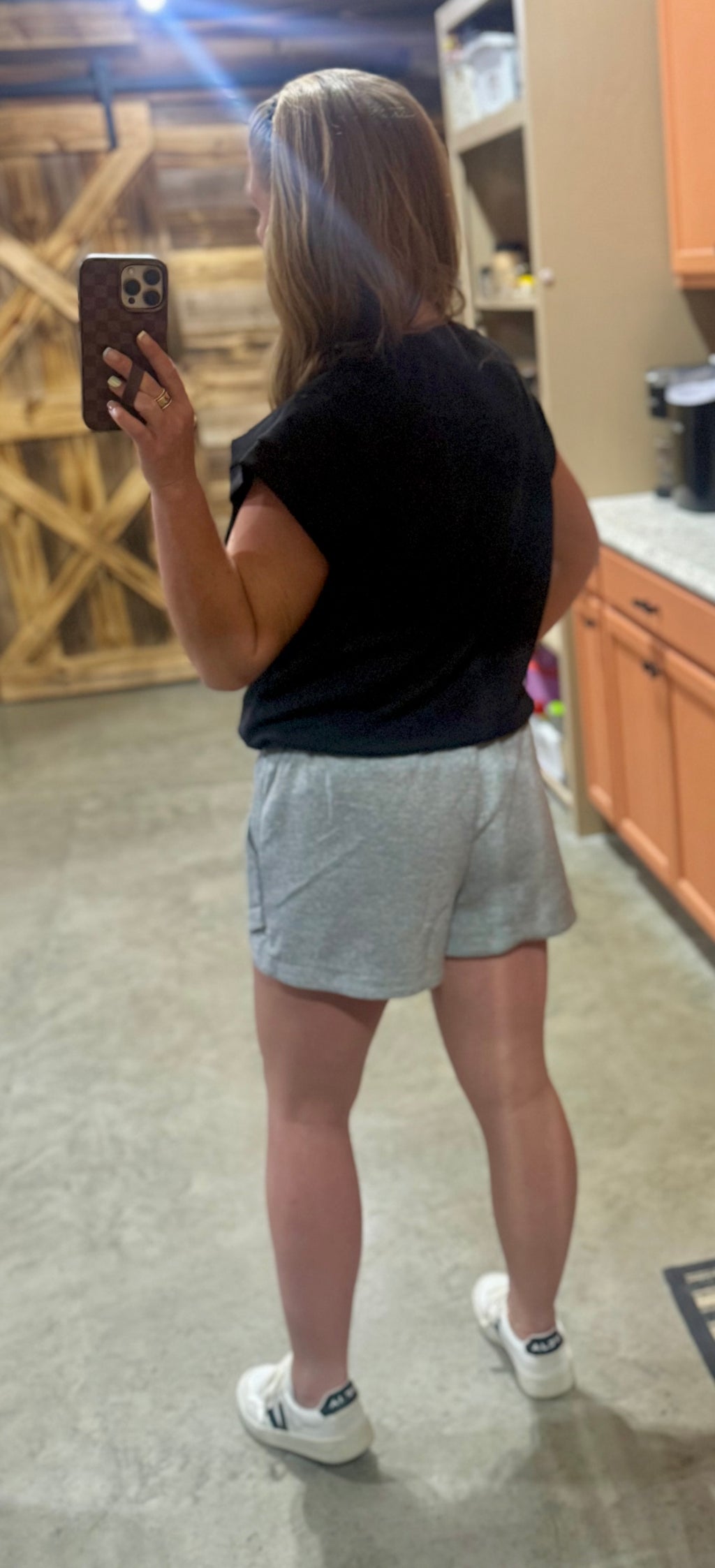 Grey Luxeknit Shorts