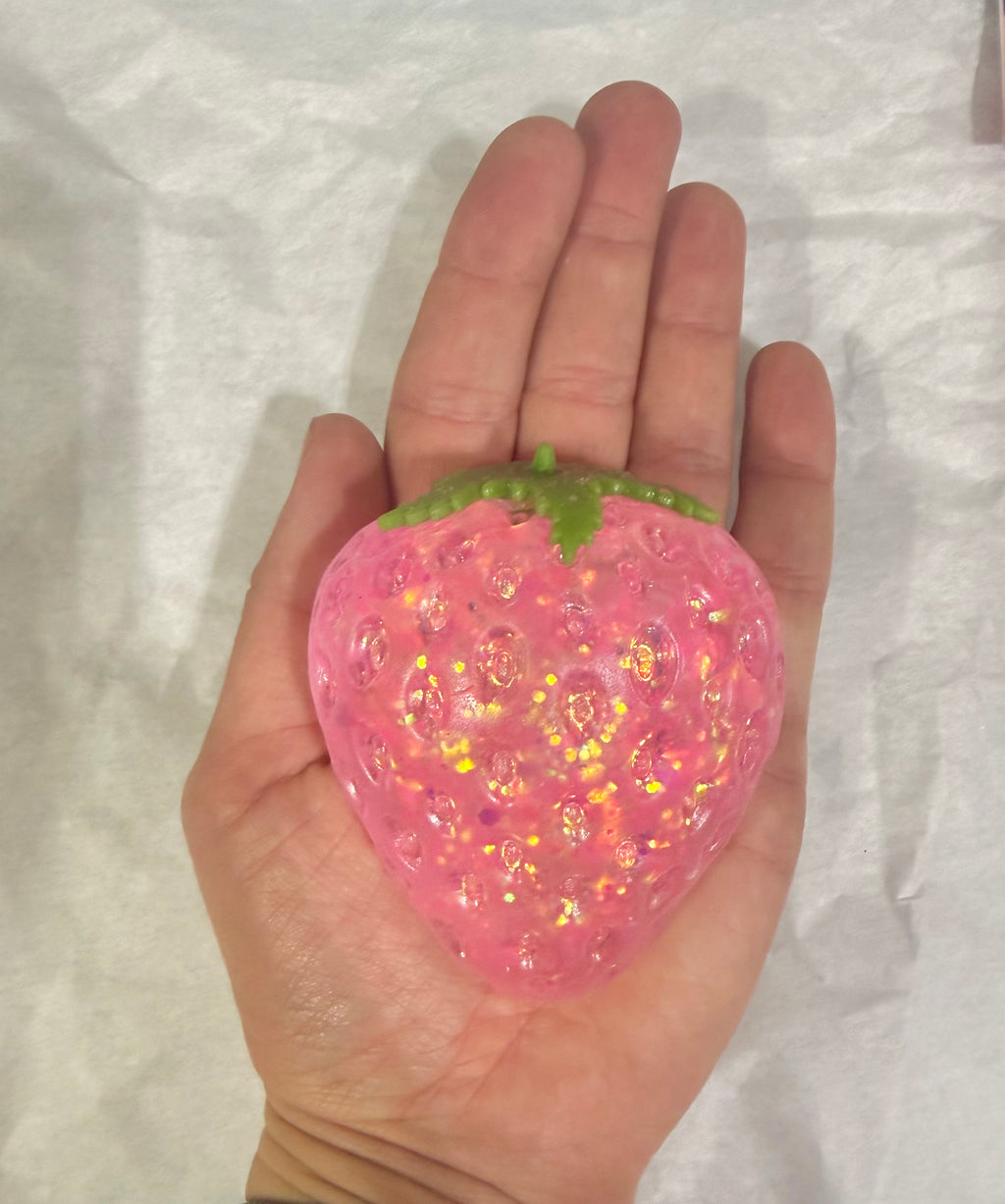 Sugar Squishy Glitter Strawberry