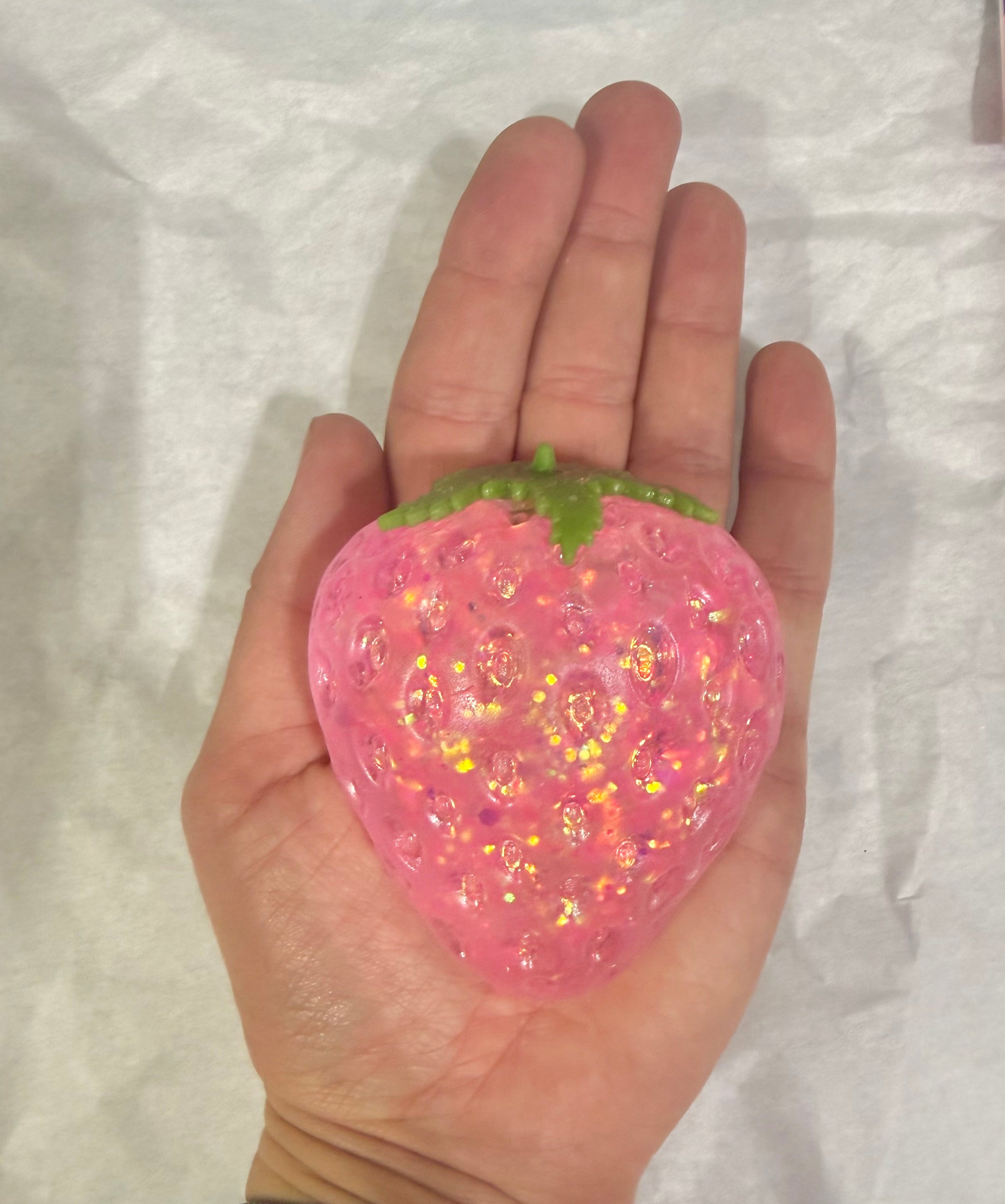 Sugar Squishy Glitter Strawberry