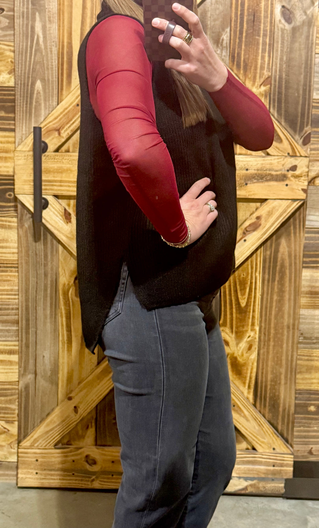 Sleeveless Turtleneck Sweater Vest