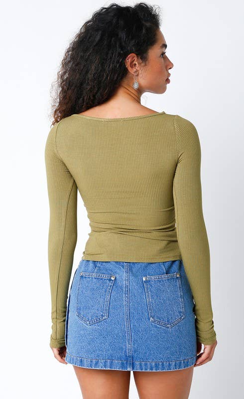 Green Slash Top