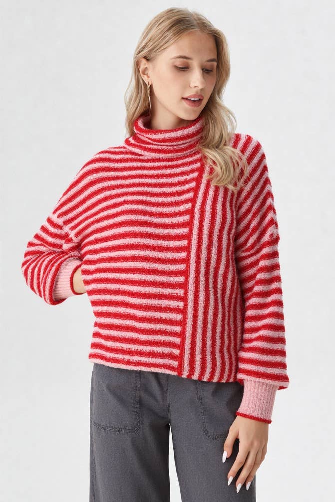 Striped Knit Sweater