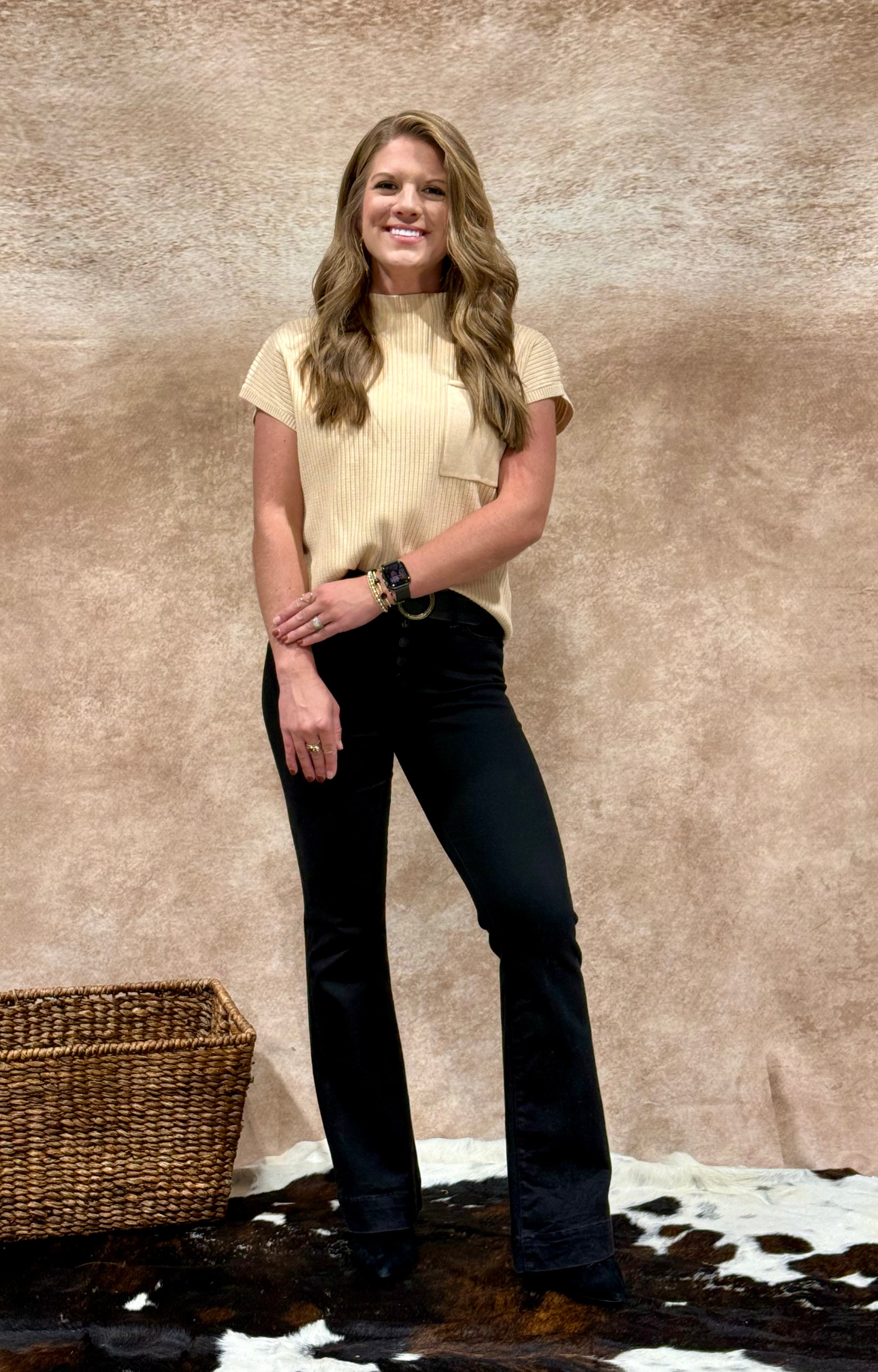 Vanilla Cream Pocket Sweater