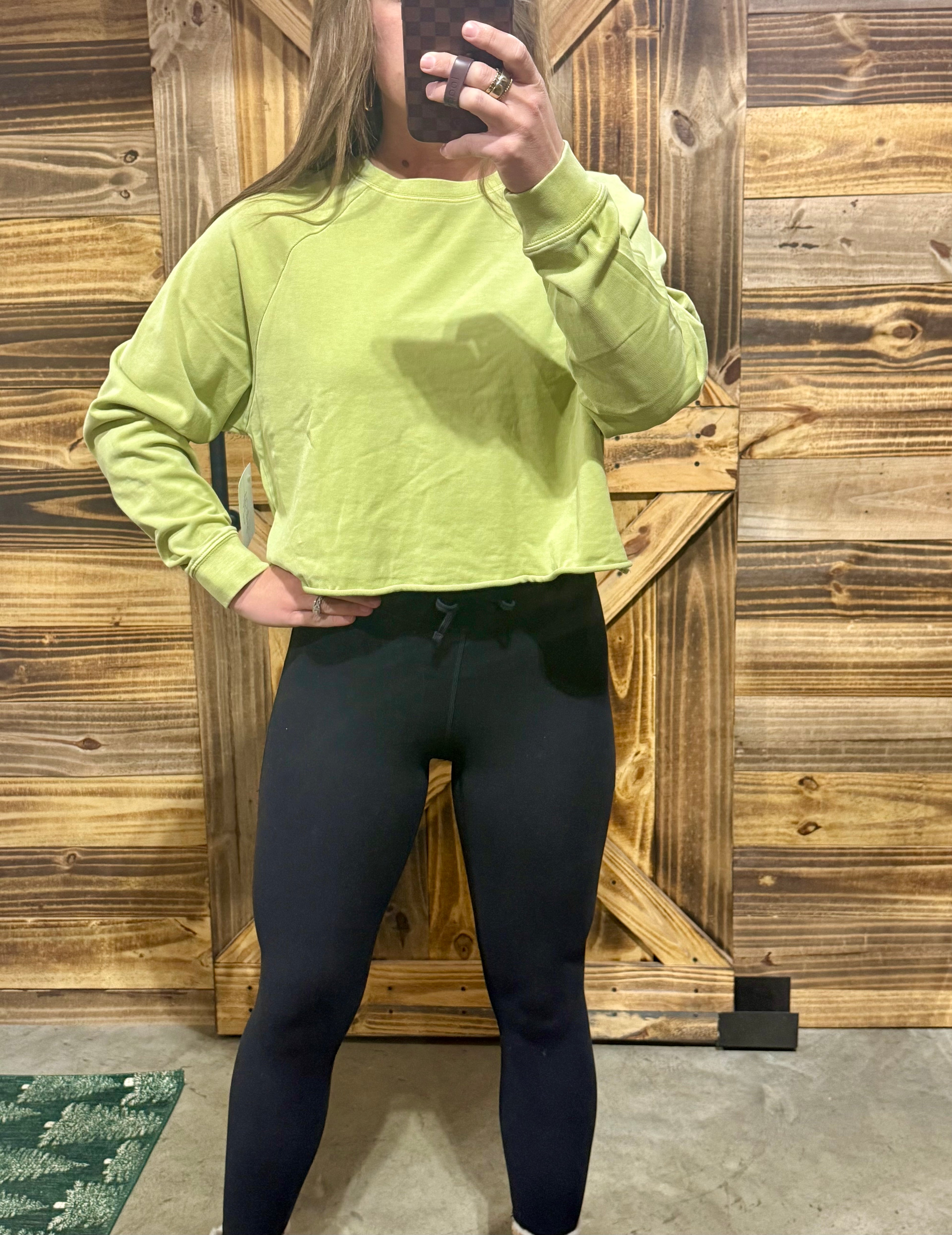 Raglan Lime Top