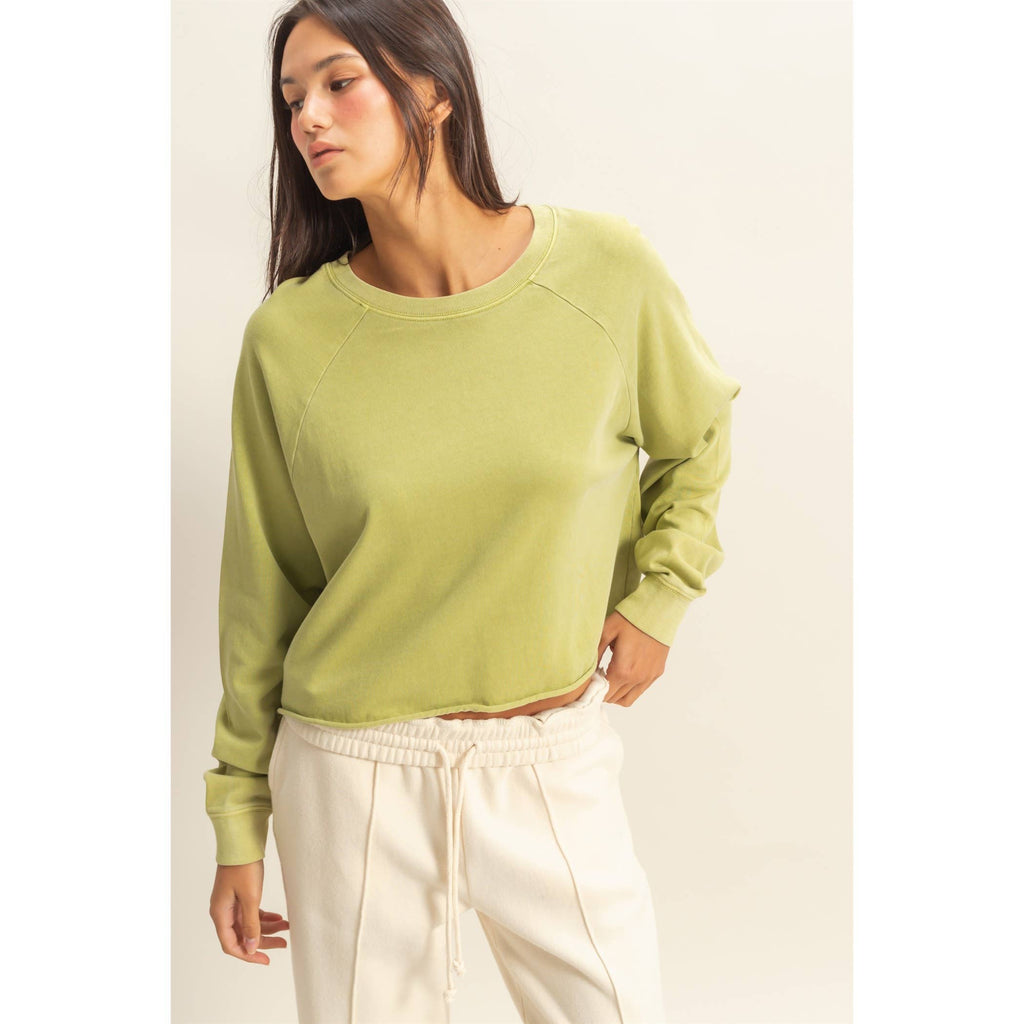 Raglan Lime Top