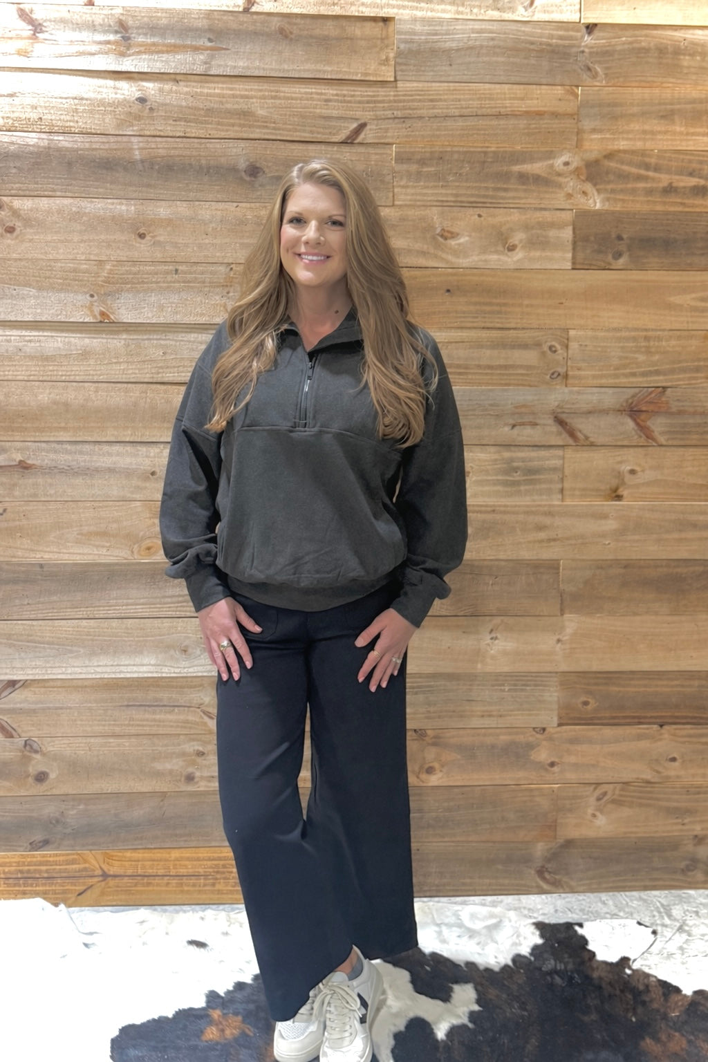 Charcoal Core Half Zip