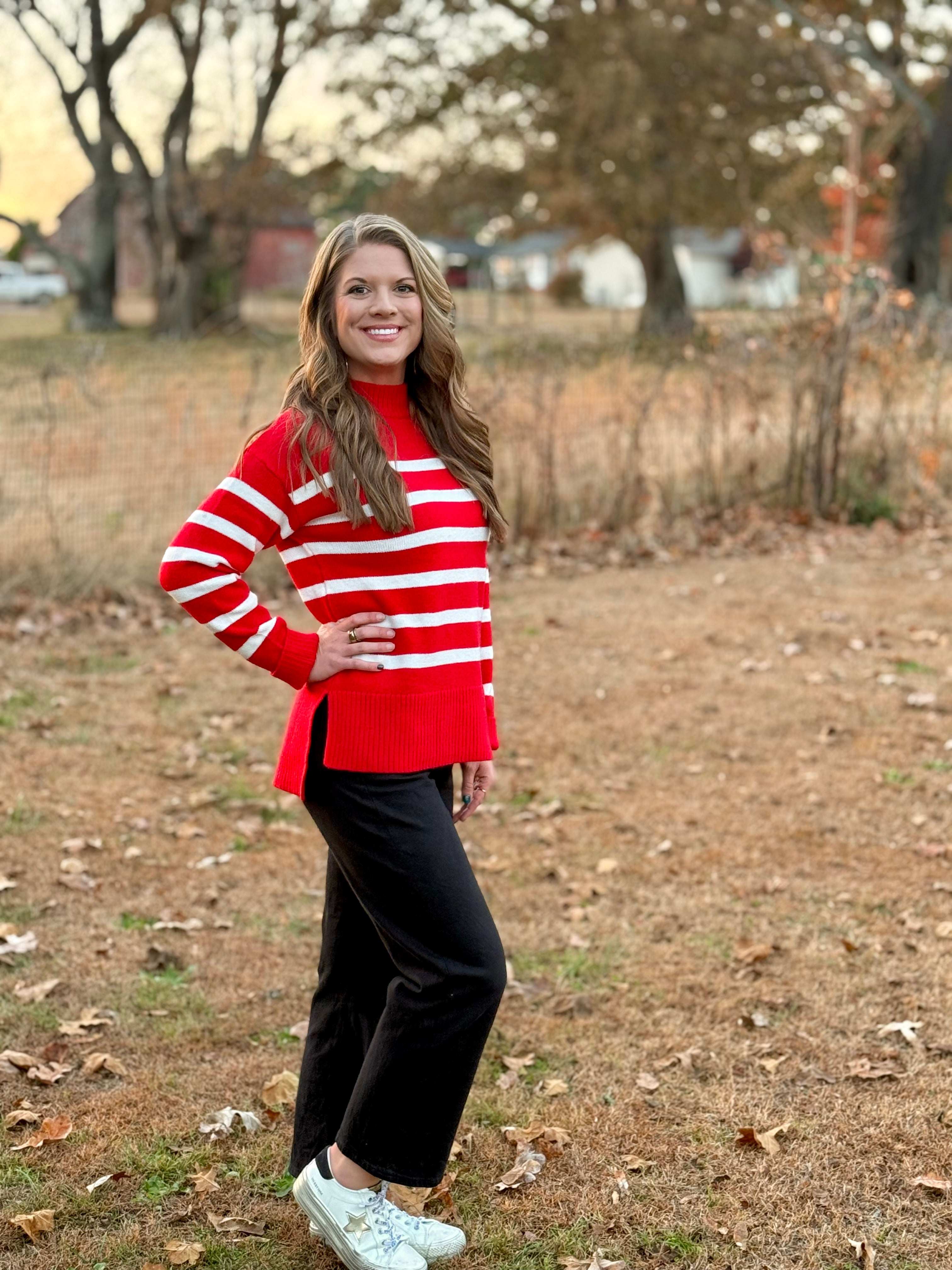 Striped Red Sweater