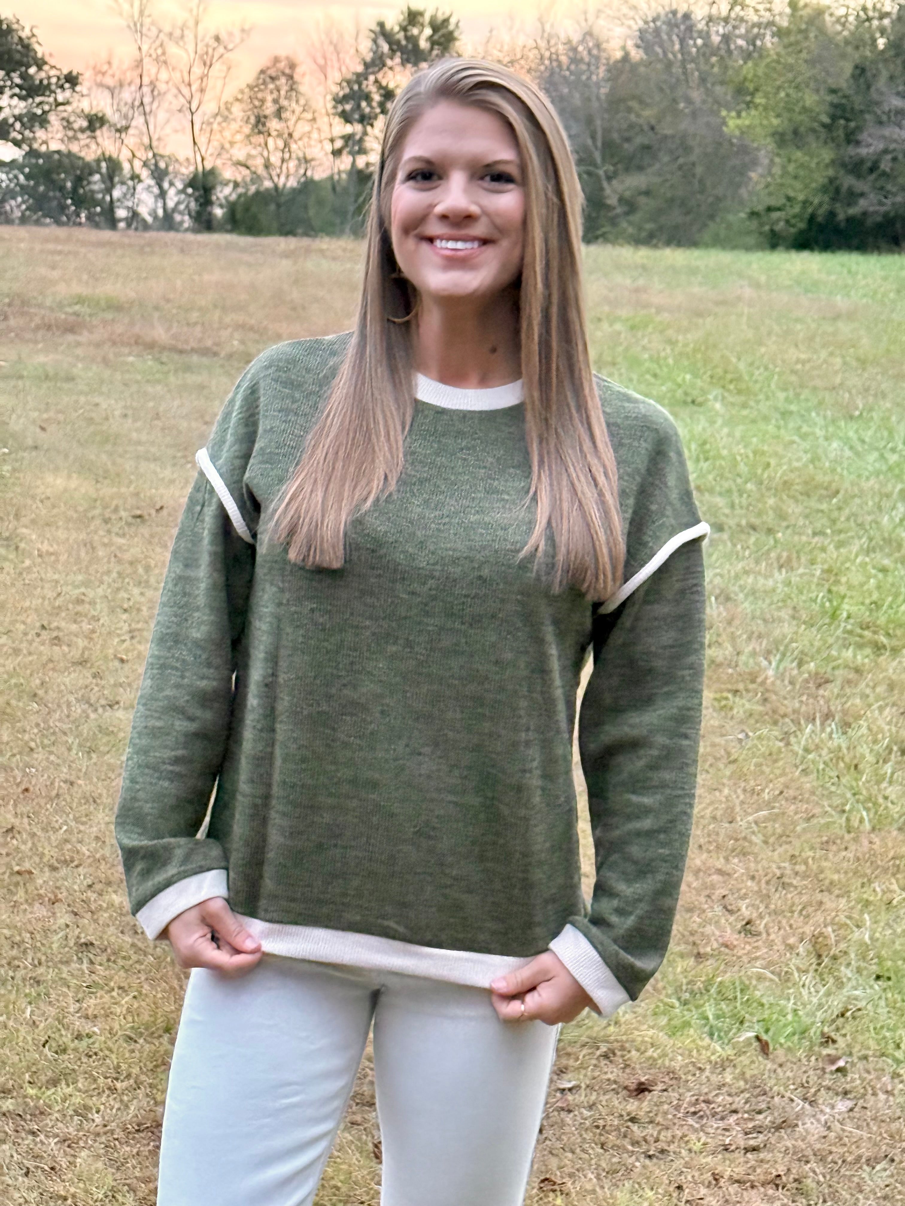 The Olive Edge Top