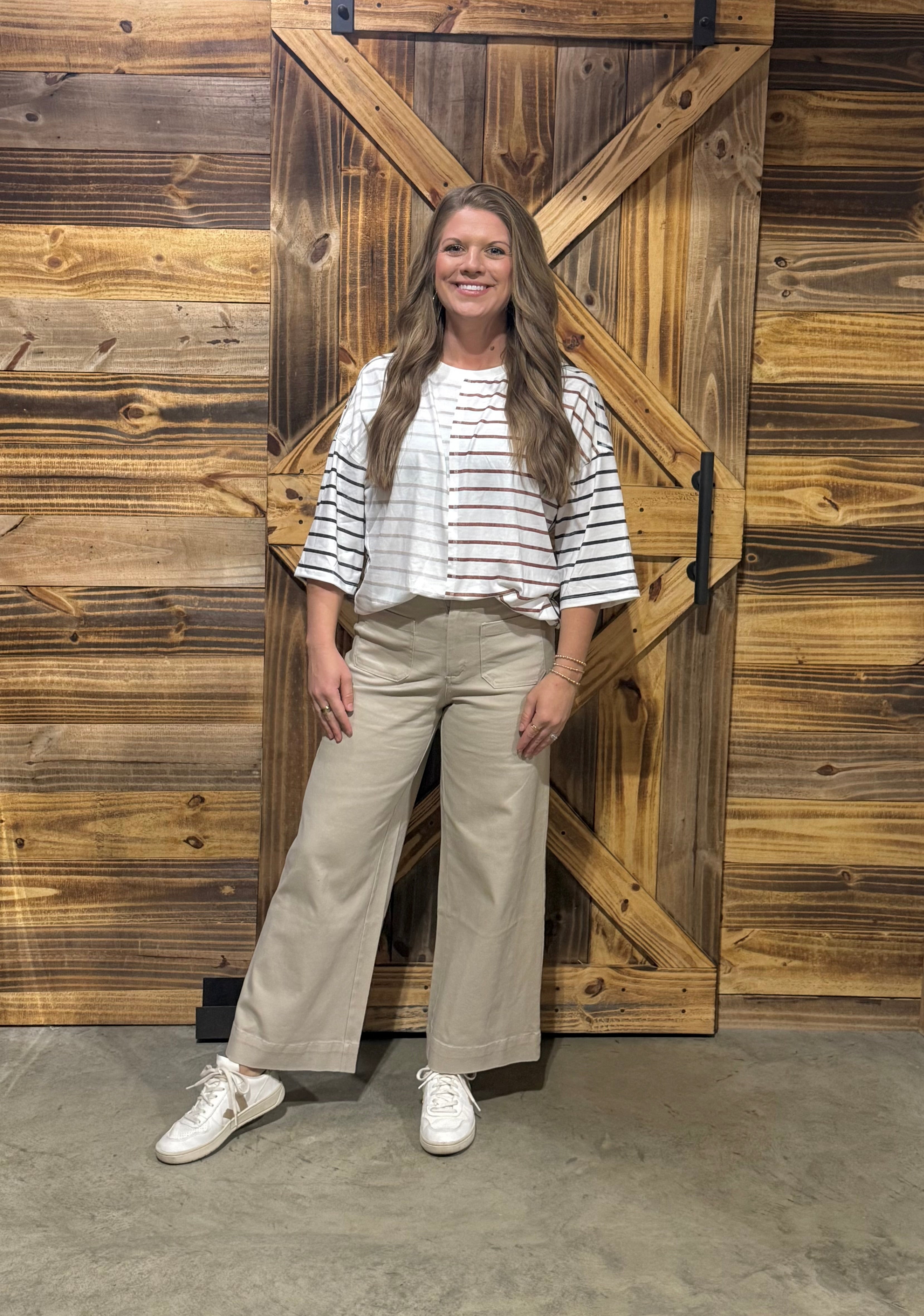 Straight Edge Flare - Tan (Rae Mode)