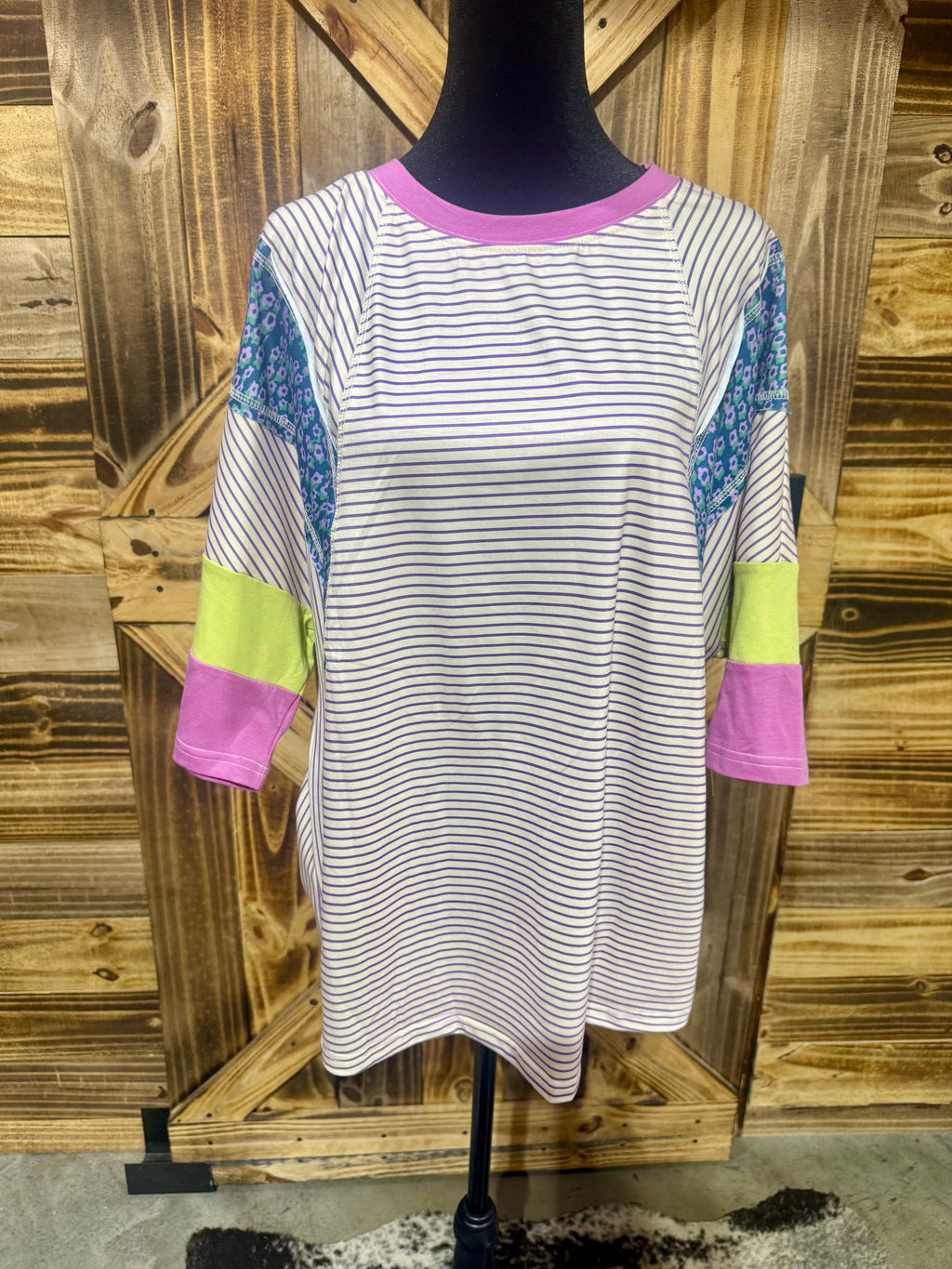 Purple/Green Top