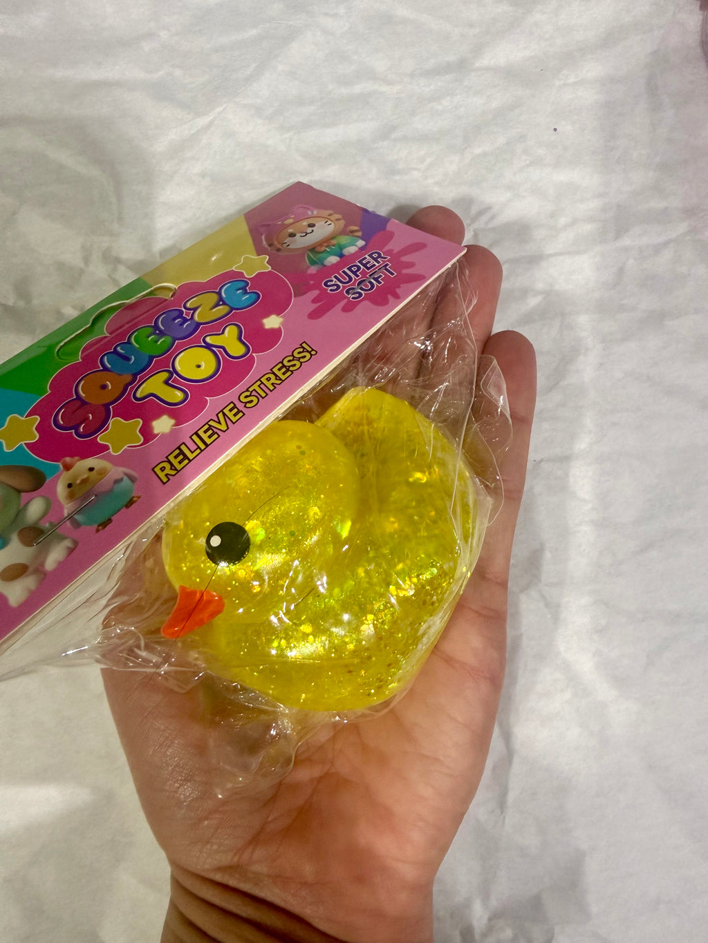 Sugar Squishy Glitter Duck