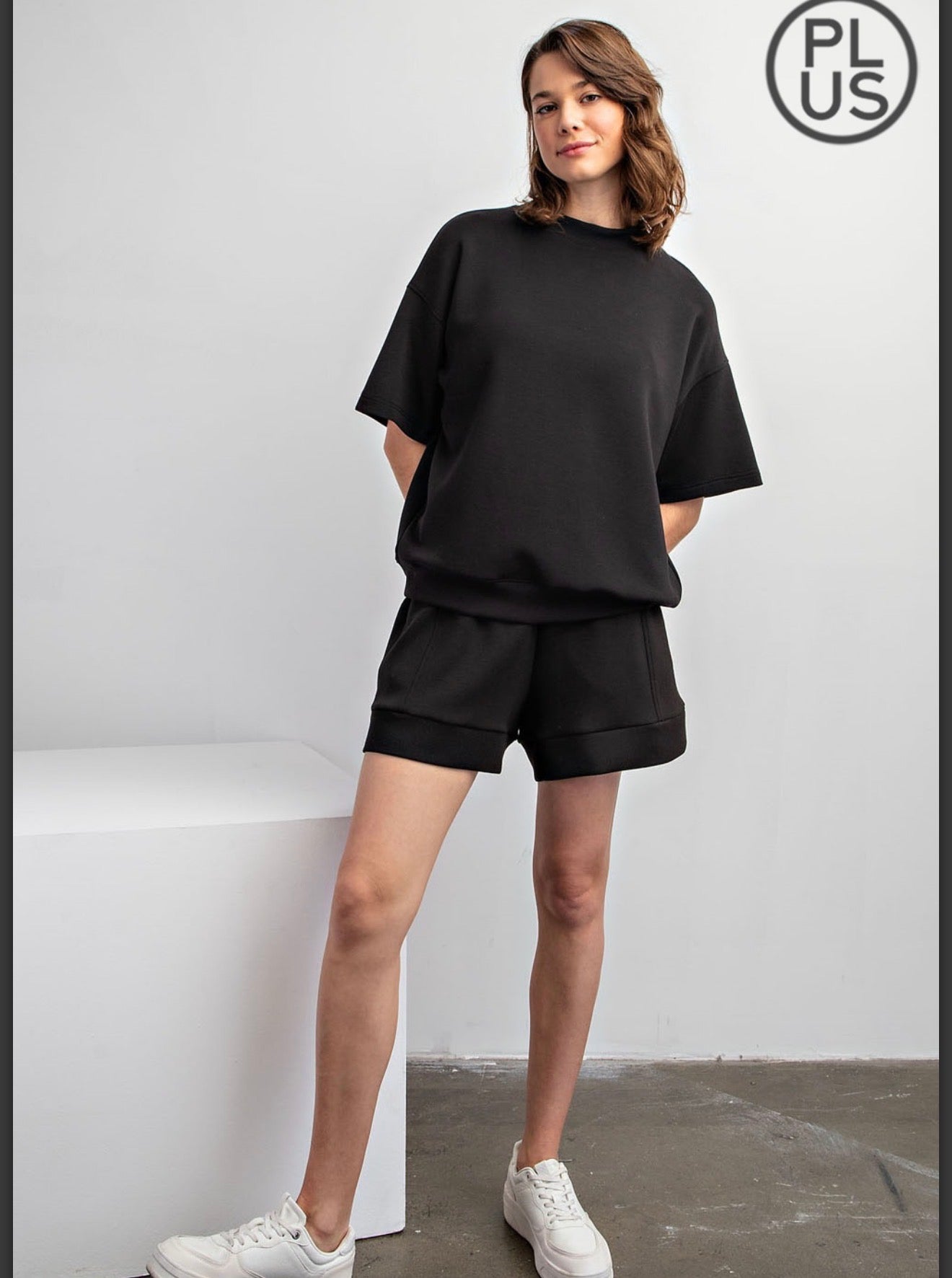 Black Buttersoft RM Top - Plus