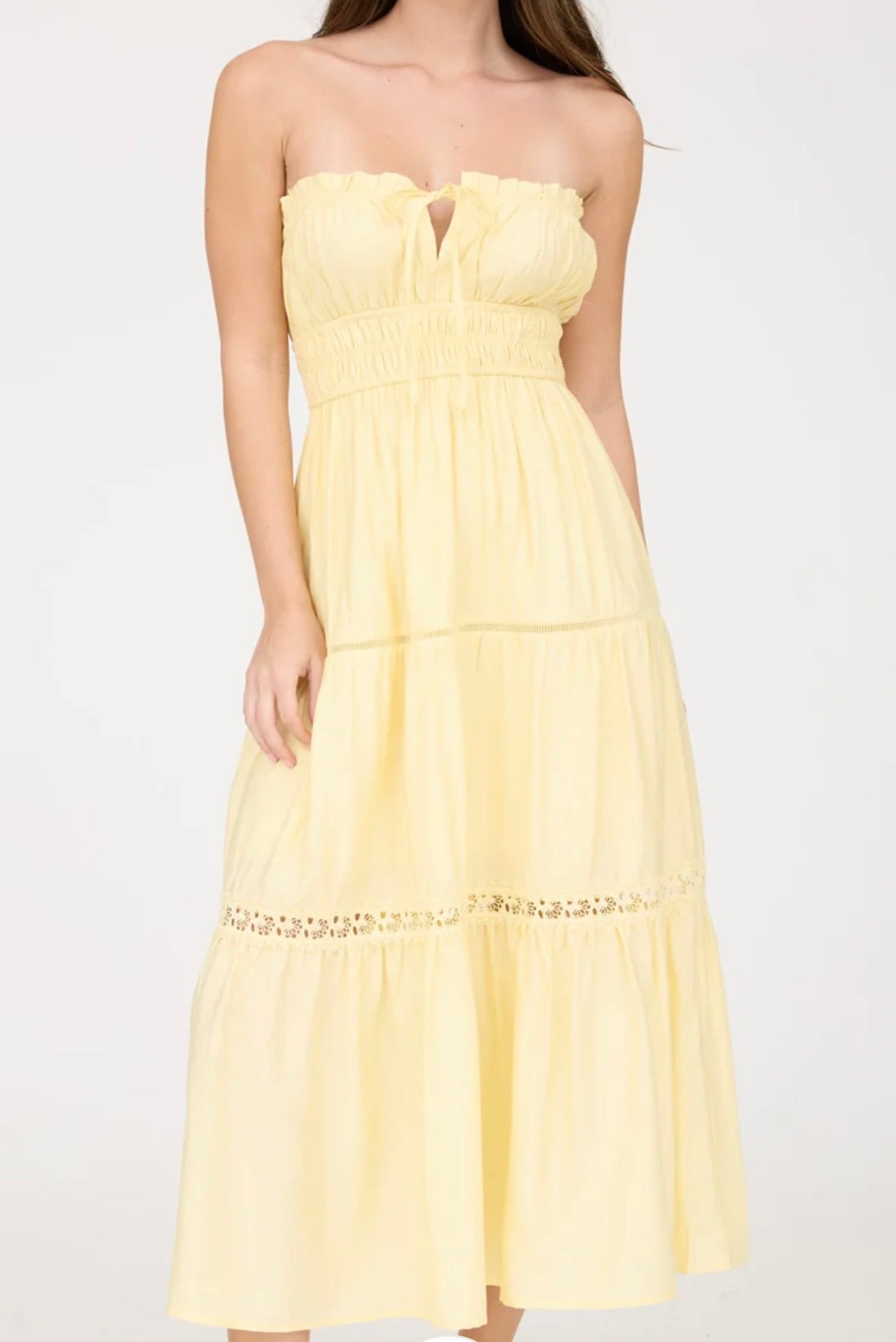 Yellow Midi Dress