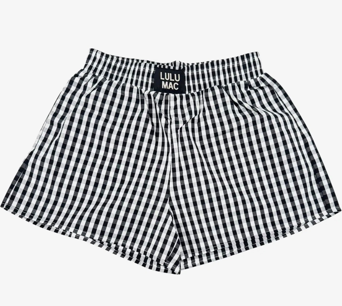 LM Gingham Shorts (Black)