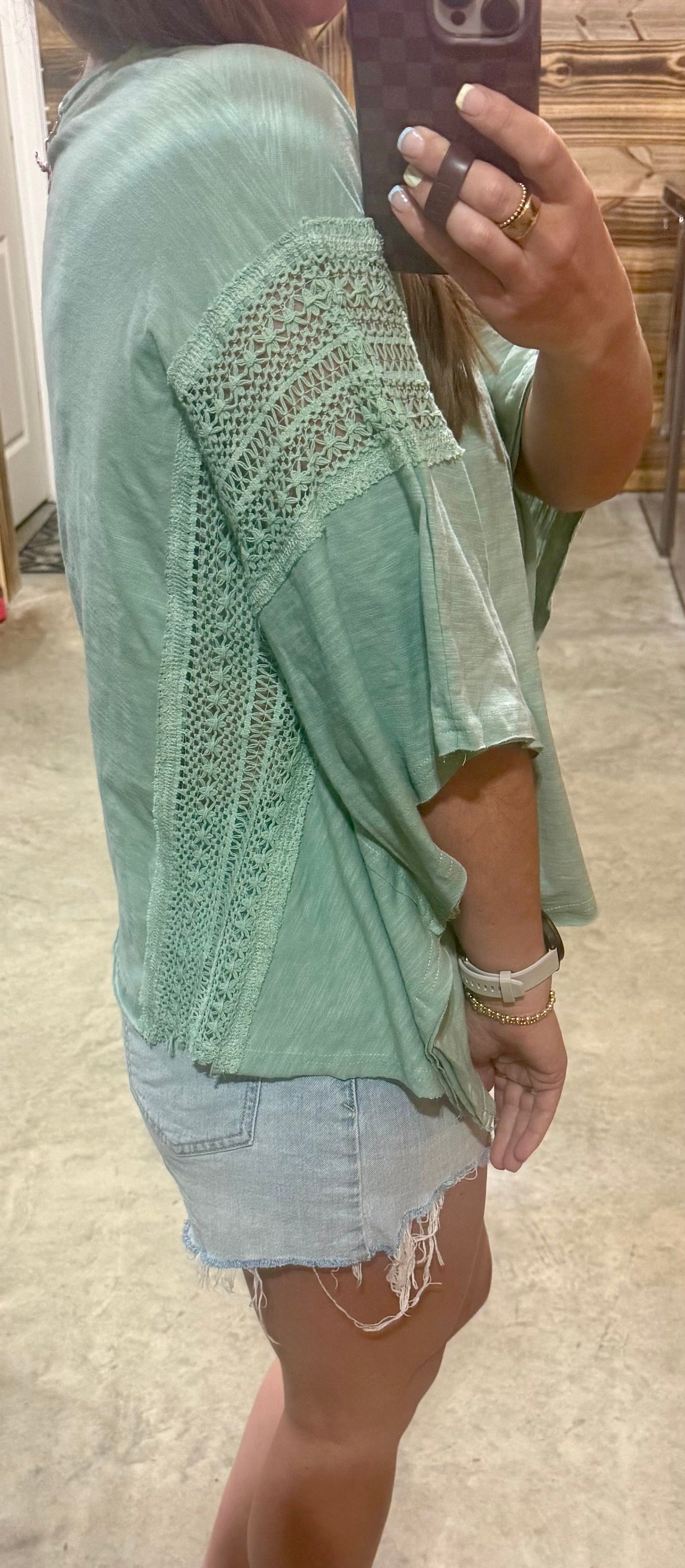 Dusty Mint Top