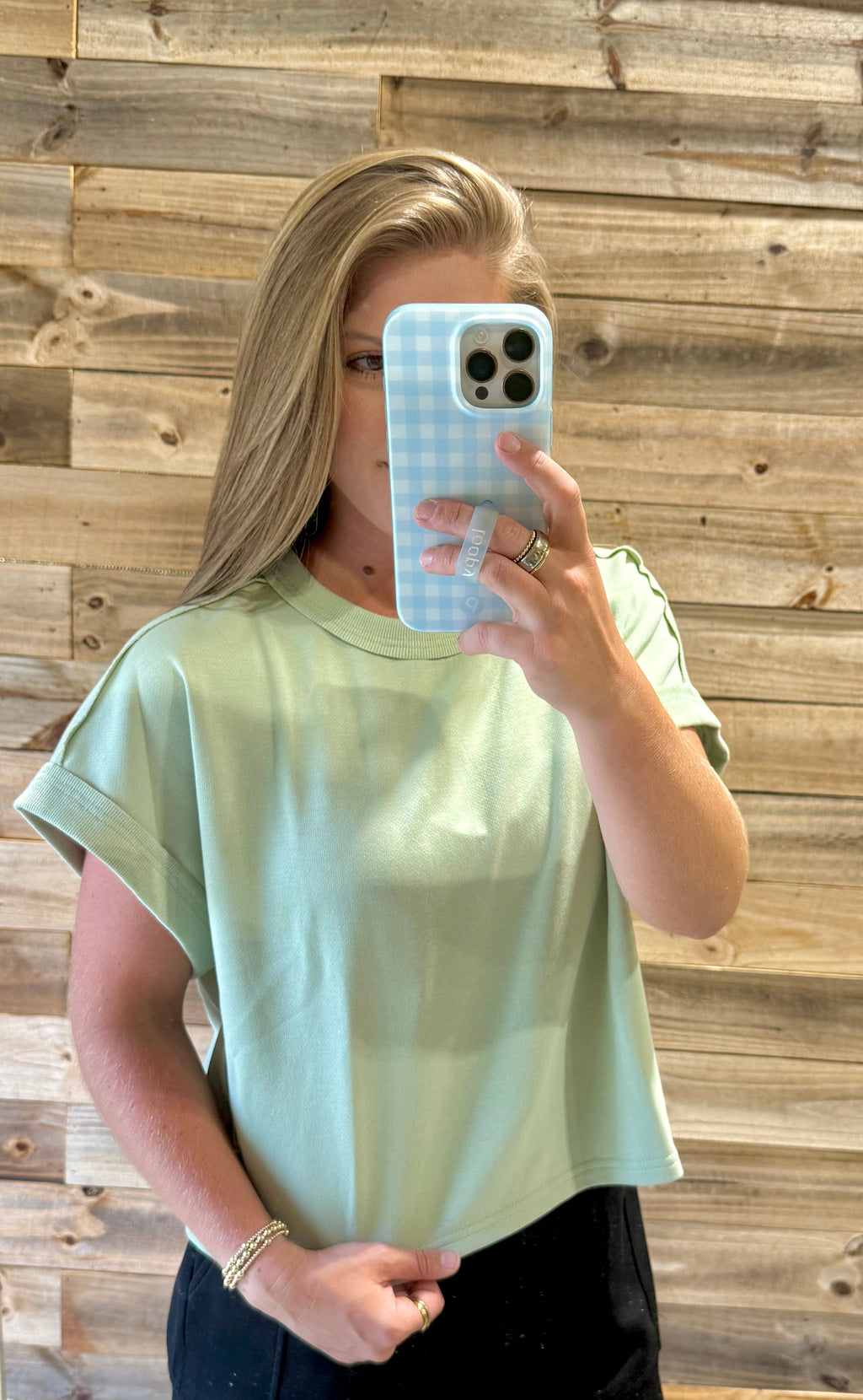 Sage French Terry Top