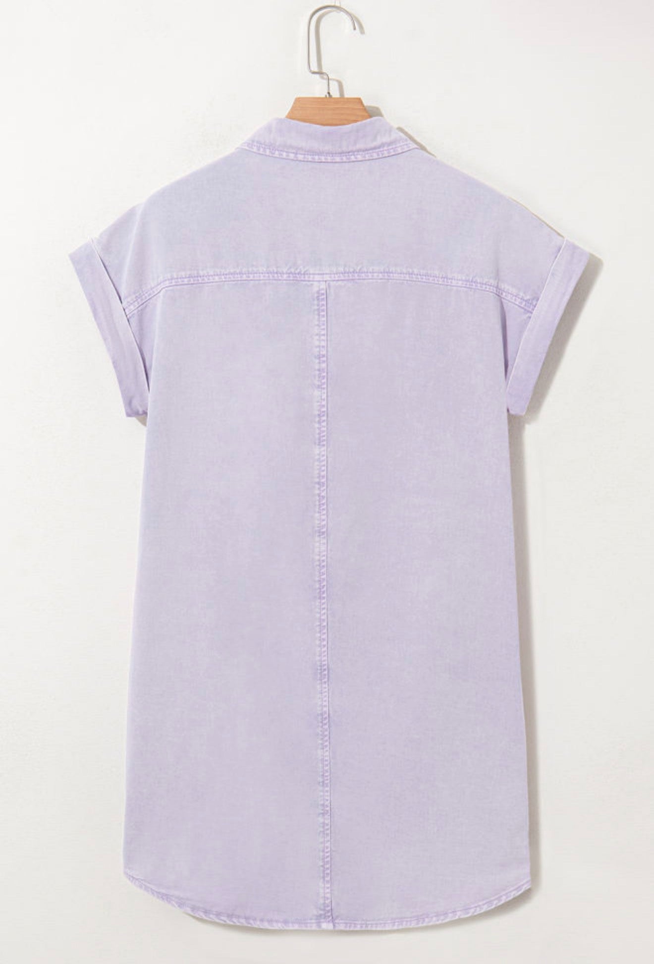 Purple Button Down Dress