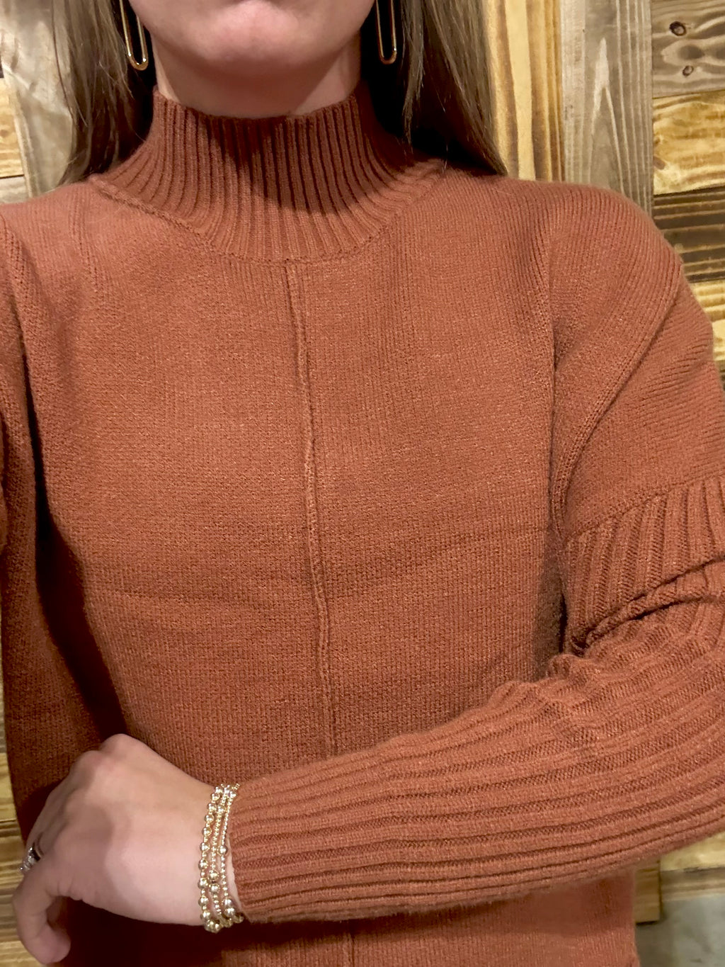 Chestnut Sweater Dress