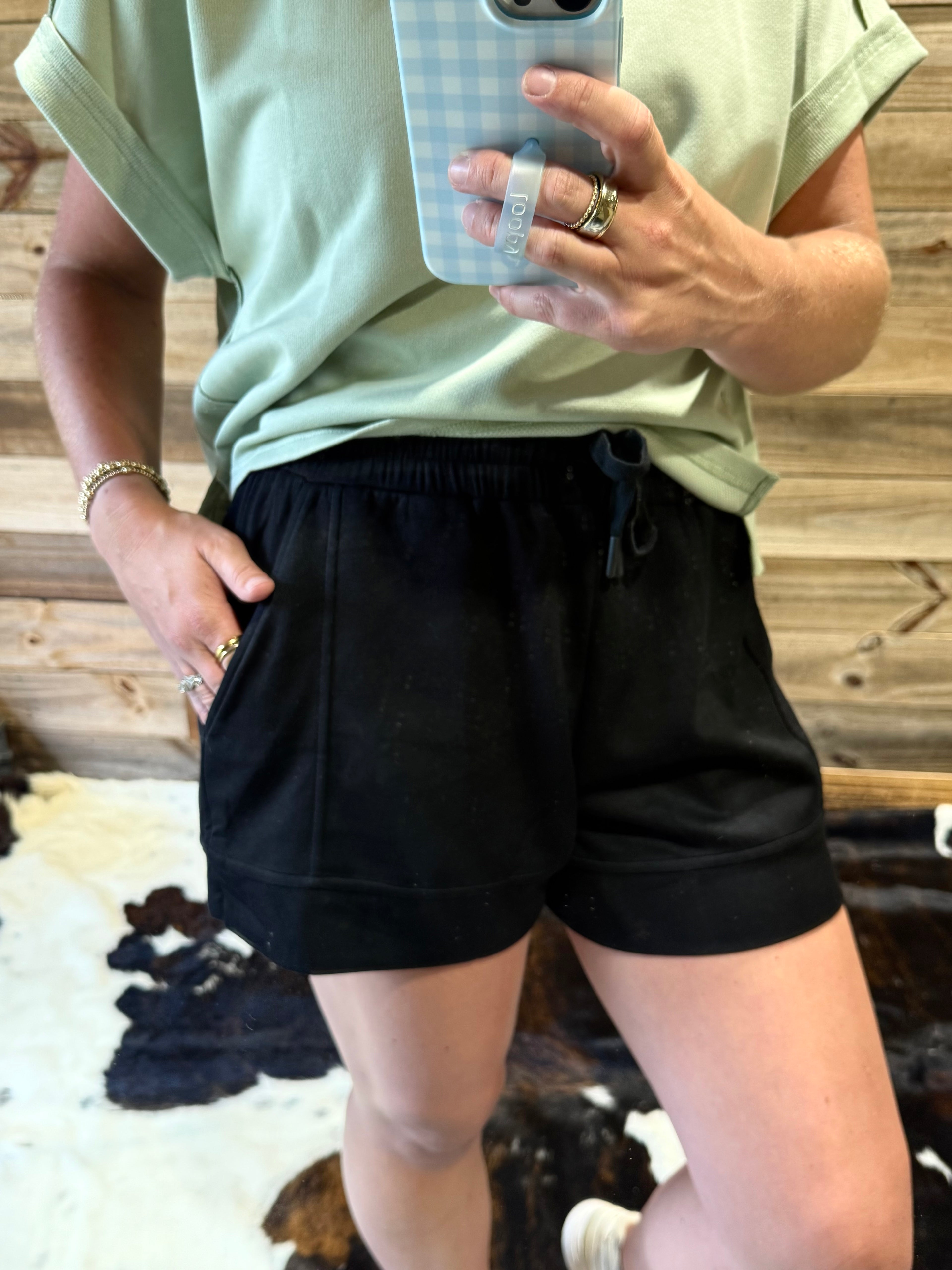 Black Buttersoft Shorts