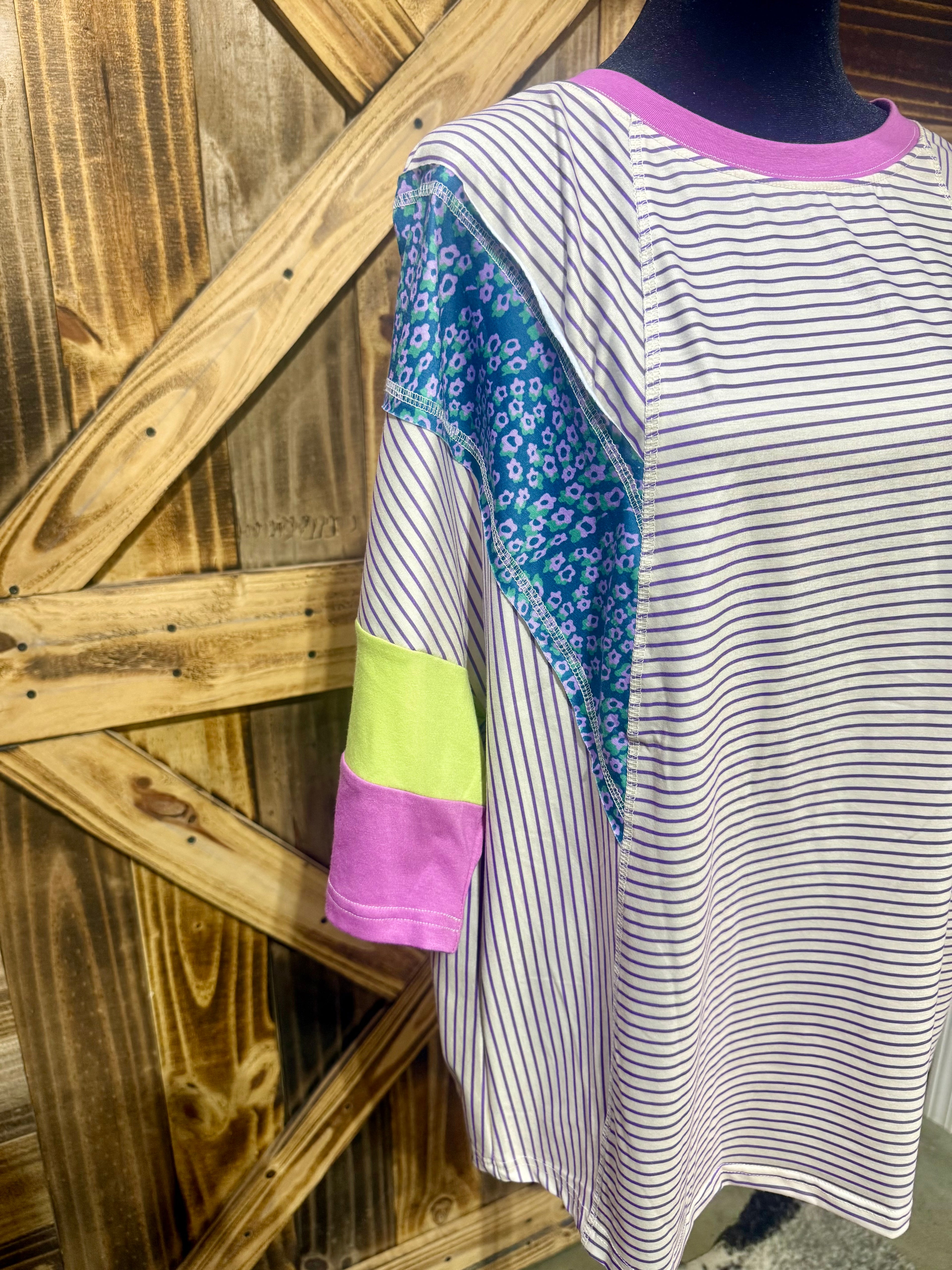 Purple/Green Top