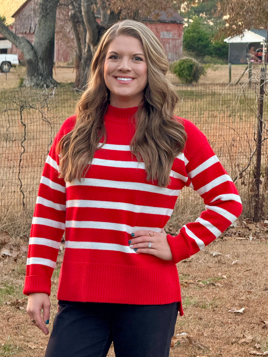 Striped Red Sweater