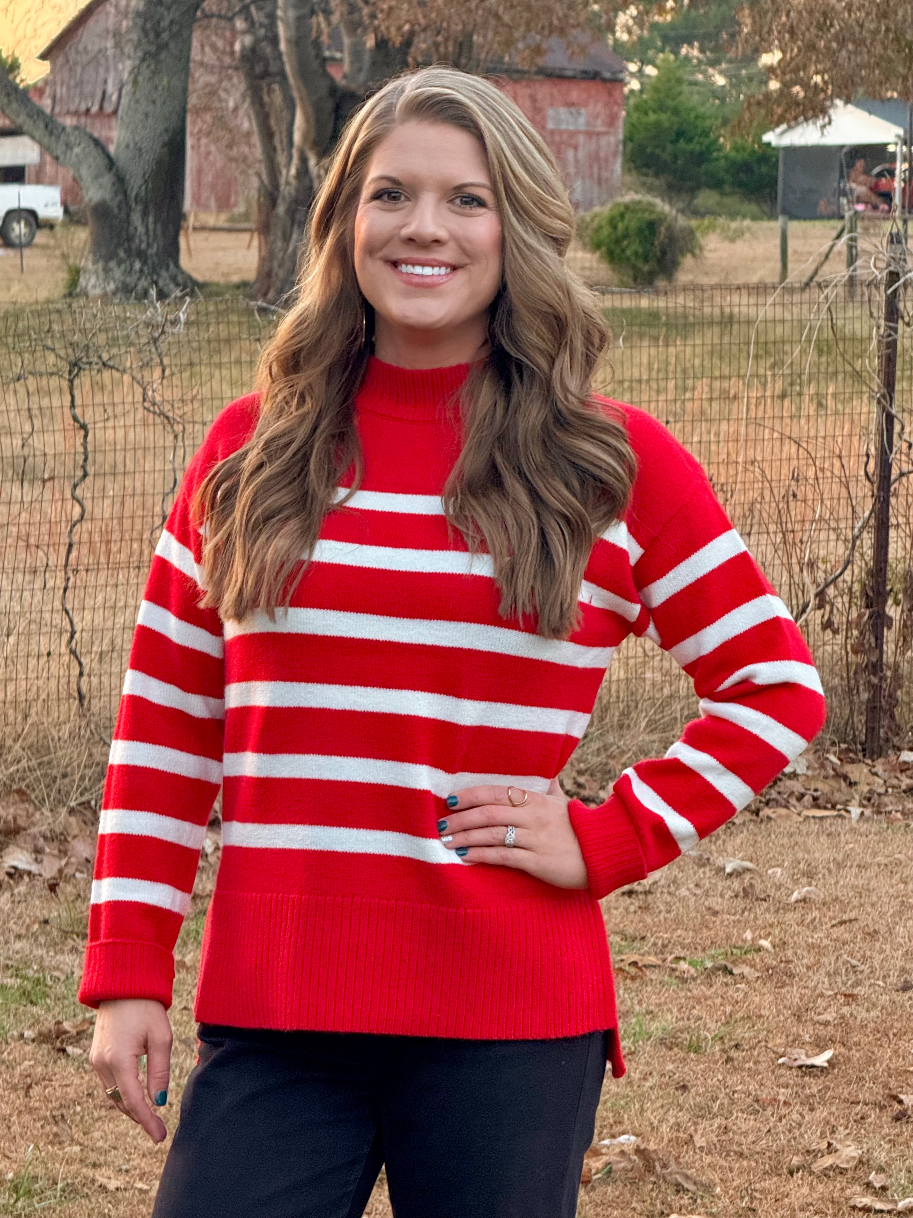 Striped Red Sweater