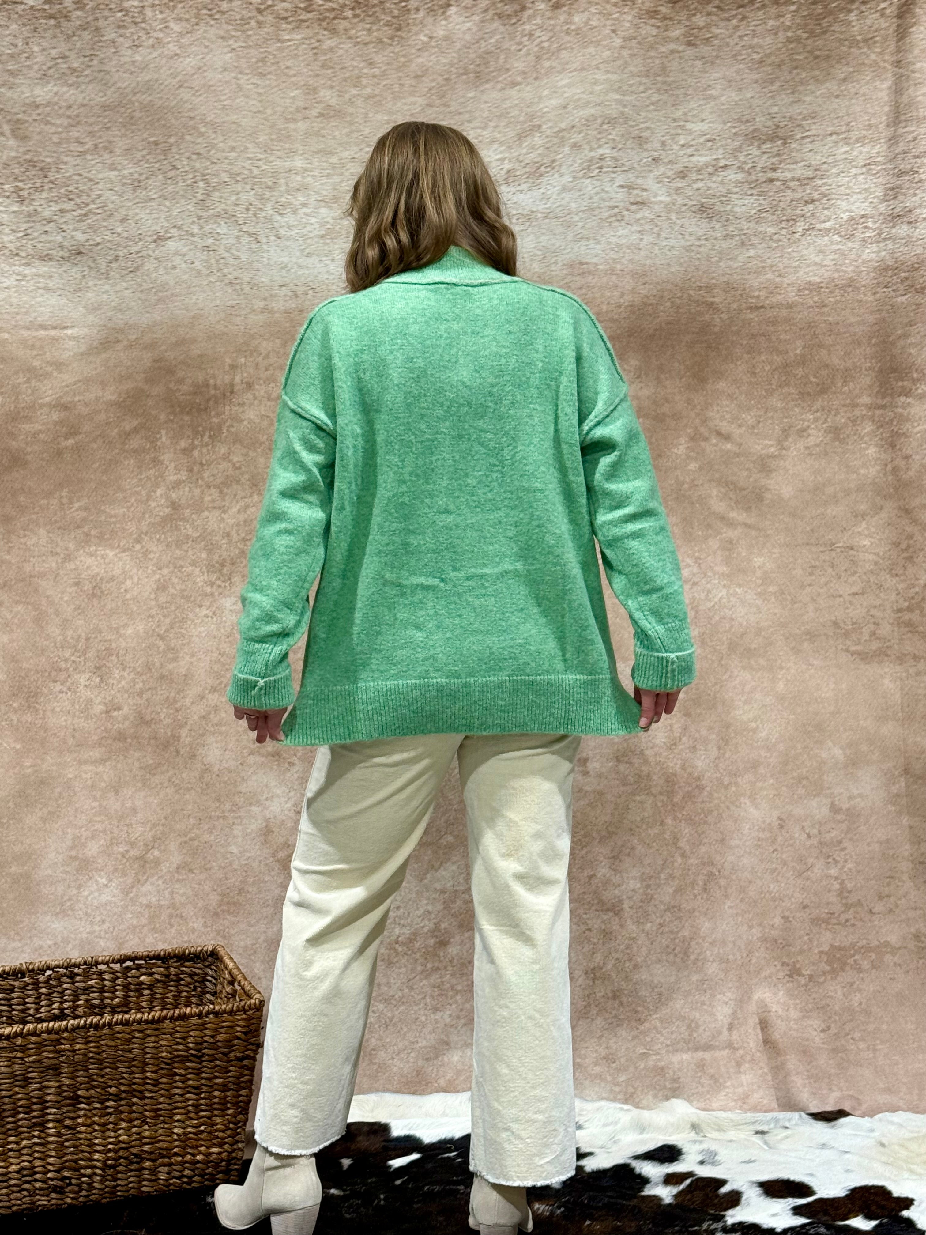 The Mint Knit Sweater