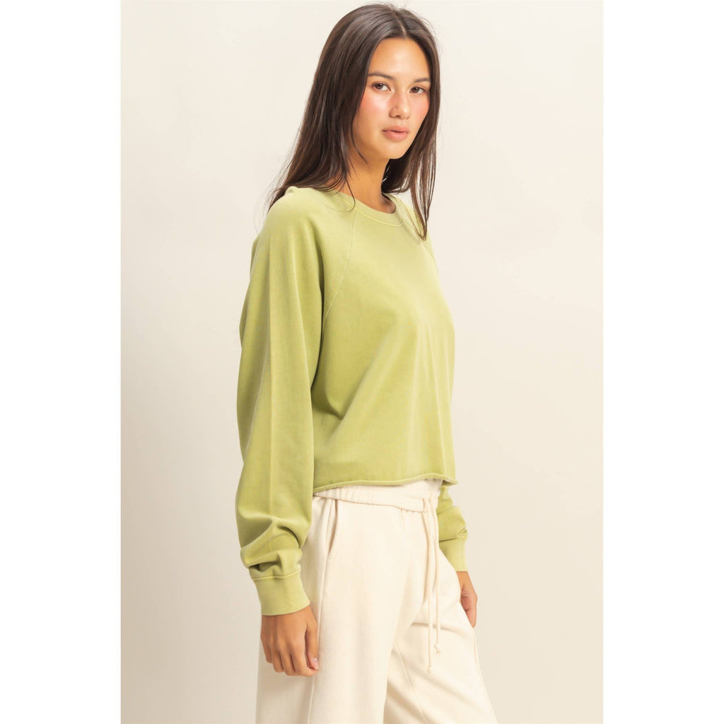 Raglan Lime Top