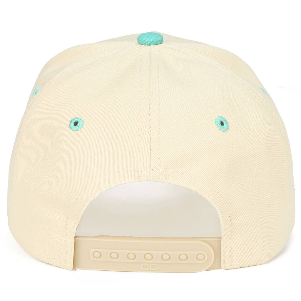 C.C BEACHIN' Letter Embroidered on Two Tone Trucker Hat: Mint