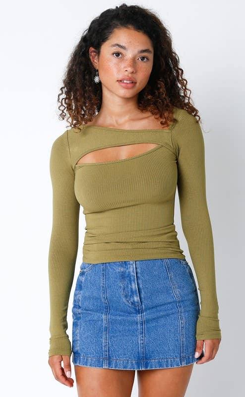 Green Slash Top