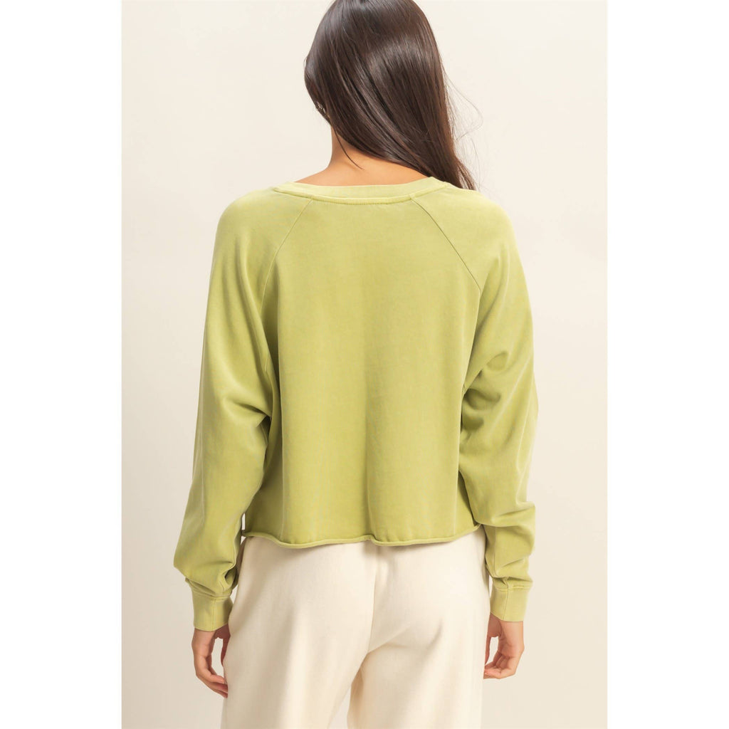 Raglan Lime Top