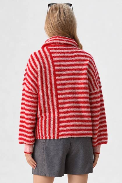 Striped Knit Sweater