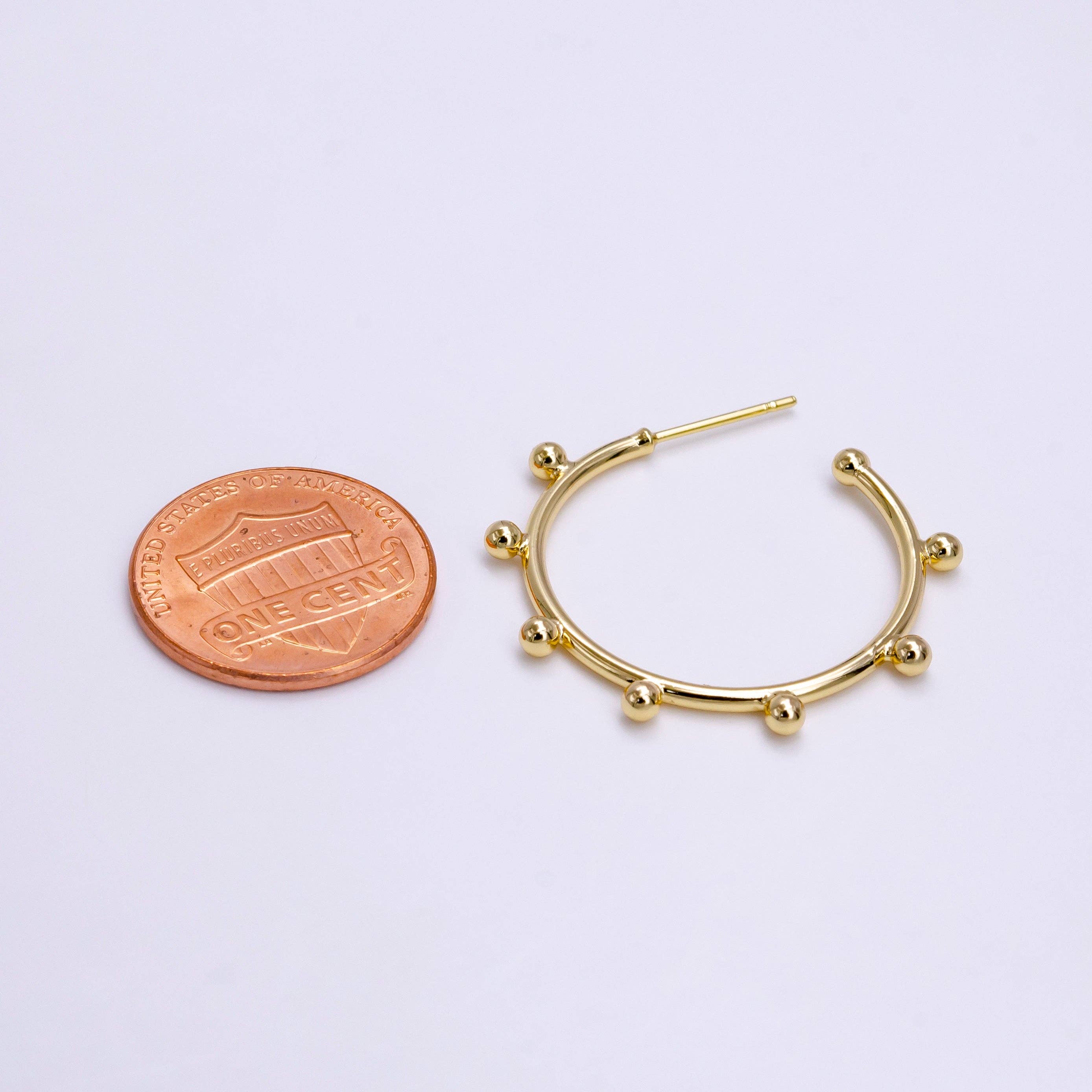Dotted Outline Hoops